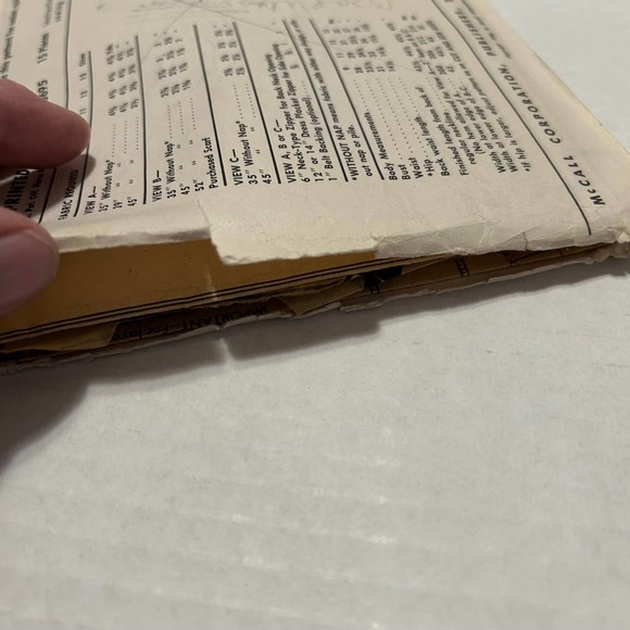 McCalls Vintage1950's Pattern #3695 Juniors Dress Flair or Slim Skirt Size 11 - Picture 8 of 8